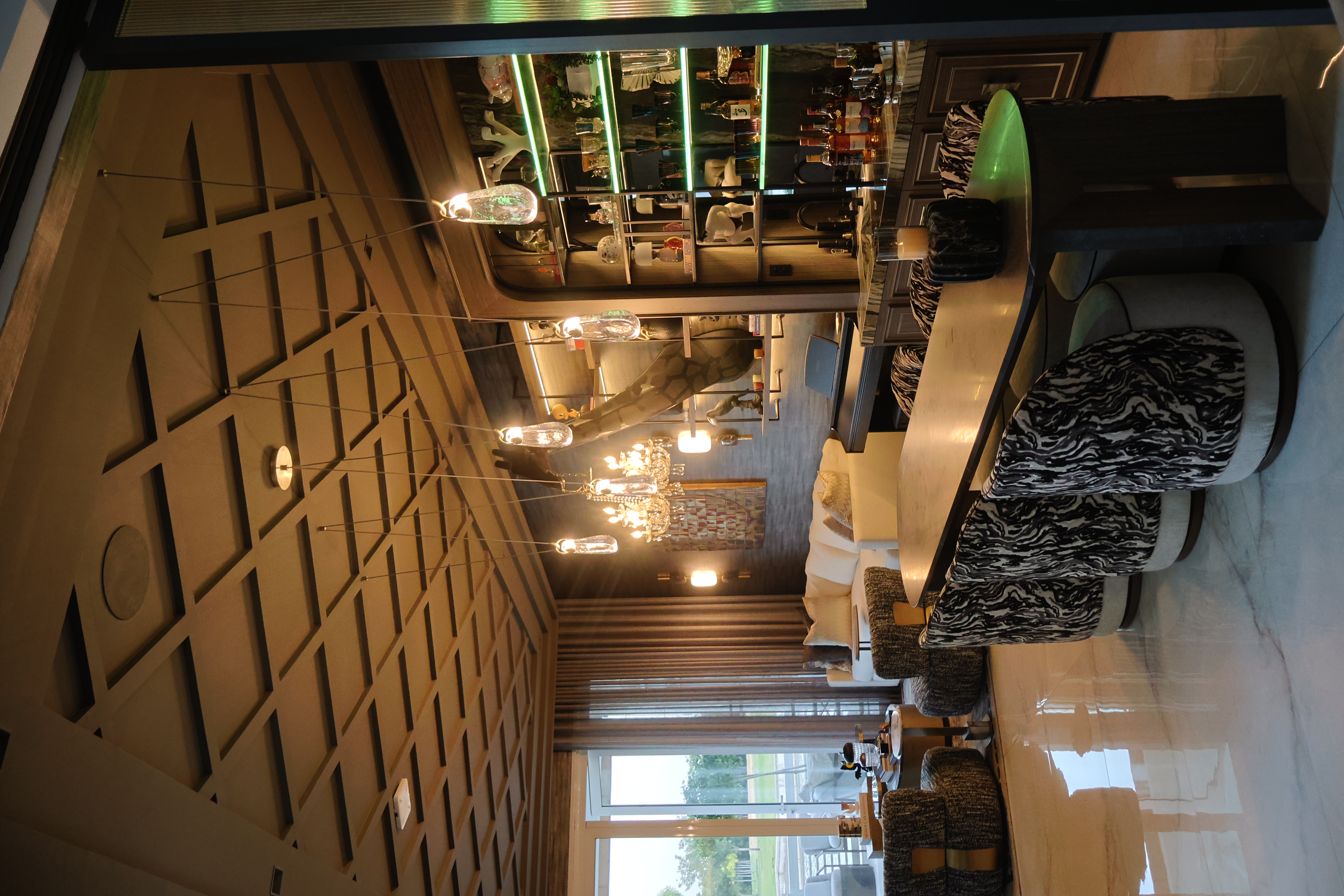 Proyecto YC — Vista panorámica del bar lounge